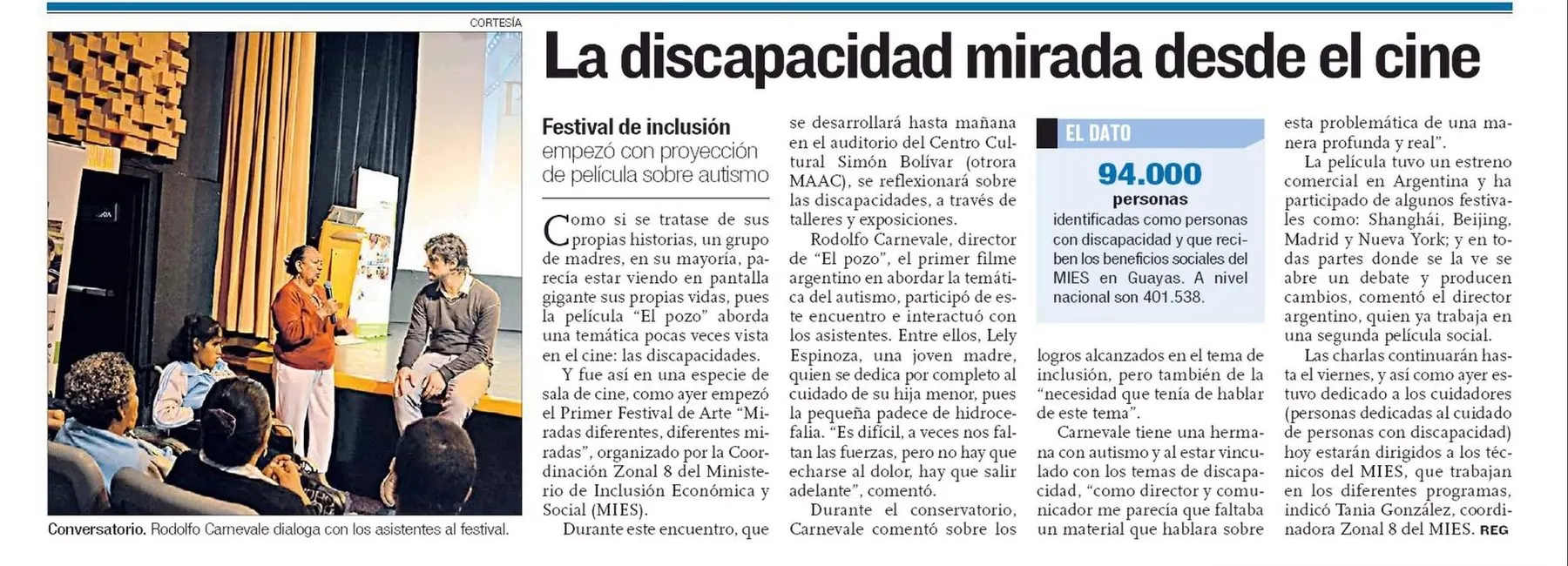 La discapacidad mirada desde el cine