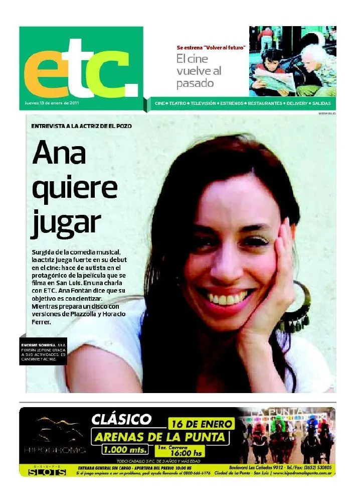 Recorte de El Diario de la República: Ana quiere jugar